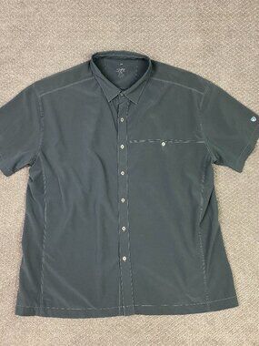 Kuhl Renegade Shirt Mens XXXL Gray Button Up Down Hiking Tufflex Outdoor 3069